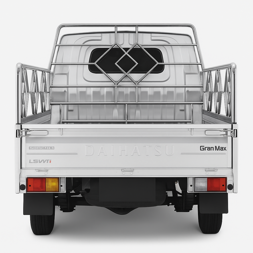 Rangka besi bak mobil pick-up custom dari stainless untuk usaha angkut barang